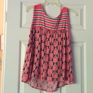 PL Large Petite Crown & Ivy summer Top Seashell